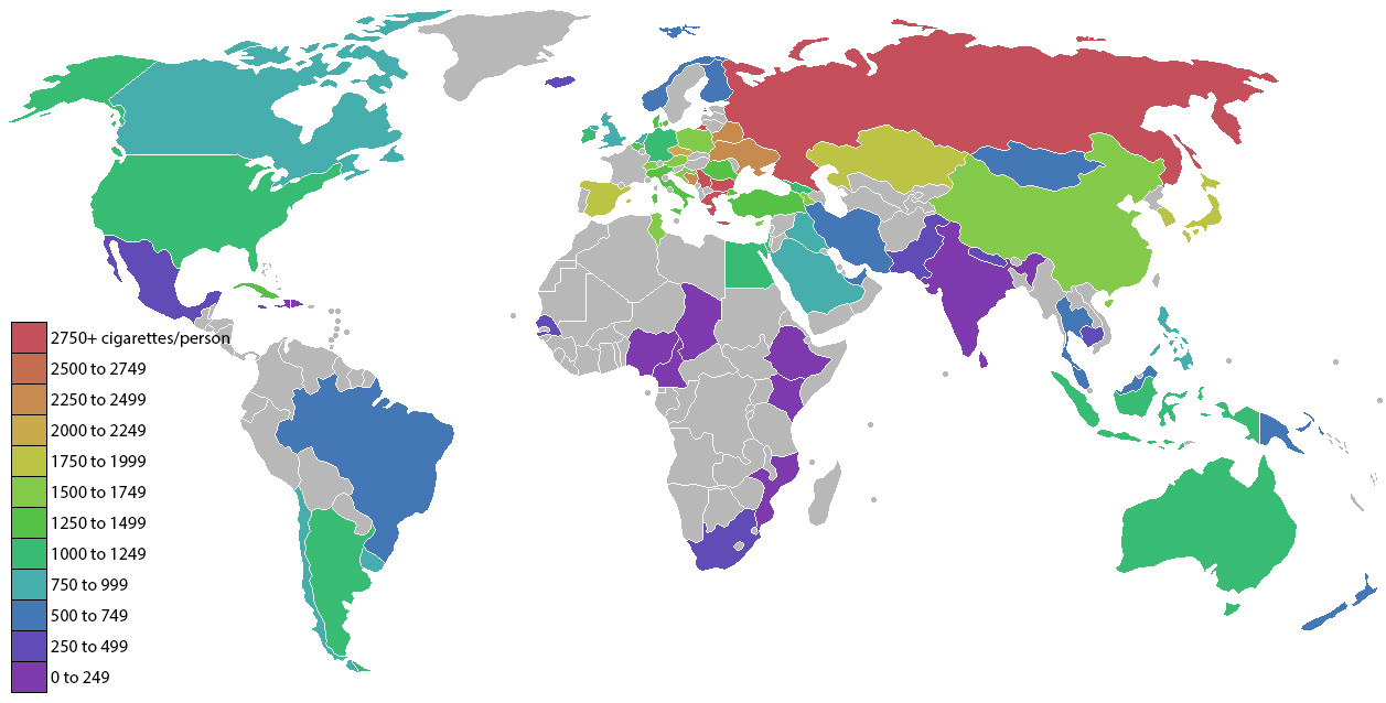 Smoking Rates IndexMundi Blog