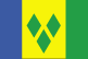 Flag of Saint Vincent en de Grenadines