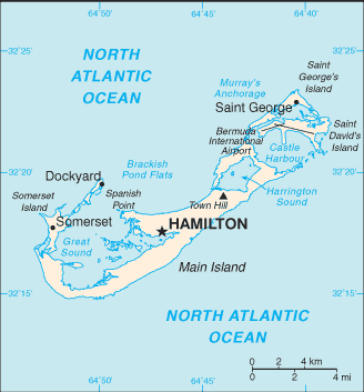 Bermuda Location Map