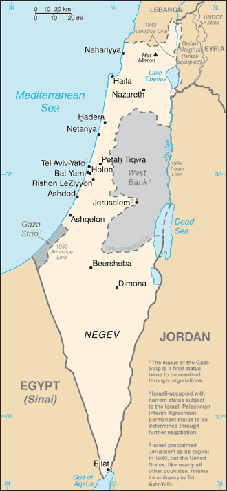 israel geography