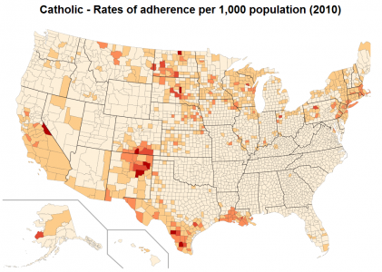 The Catholic States of America | IndexMundi Blog