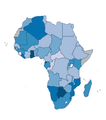 Communications, computer, etc. (% of service imports, BoP) - Africa