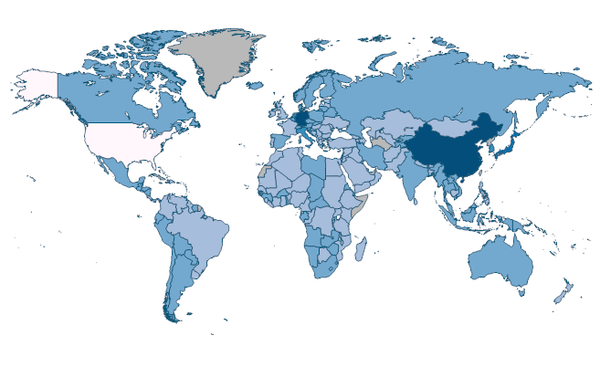 Current account balance (BoP, current US$) by Country