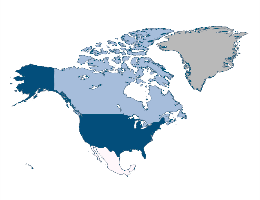 Listed domestic companies, total - North America