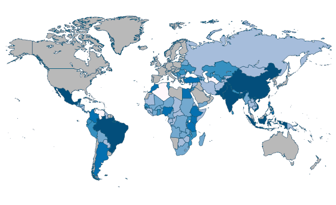 IBRD loans and IDA credits (DOD, current US$) by Country