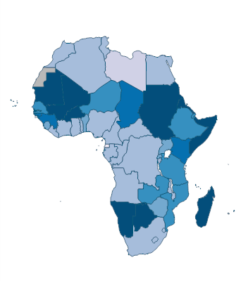 Agricultural methane emissions (% of total) - Africa