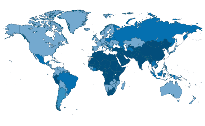 PM2.5 pollution, population exposed to levels exceeding WHO Interim