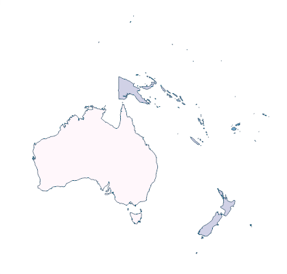 Population density (people per sq. km of land area) - Oceania