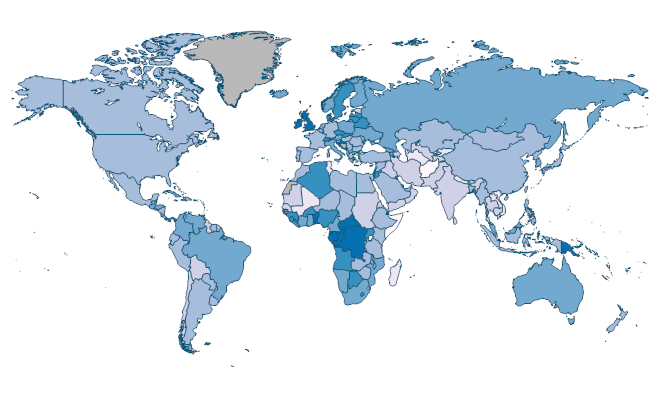 Annual freshwater withdrawals, domestic (% of total freshwater ...