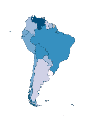 Terrestrial protected areas (% of total land area) - South America