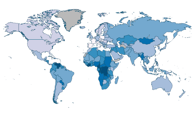 Time to export, border compliance (hours) by Country