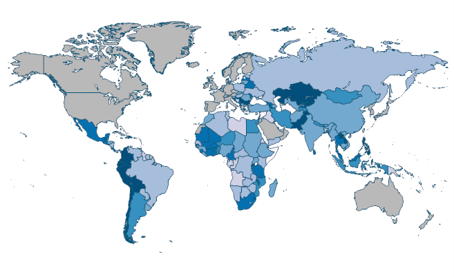 Periodicity and timeliness assessment of statistical capacity (scale 0 ...