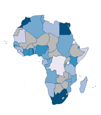 Container port traffic (TEU: 20 foot equivalent units) - Africa