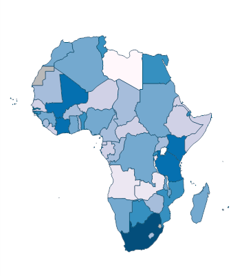 Logistics performance index: Ability to track and trace consignments (1 ...