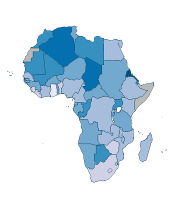 Military expenditure (% of general government expenditure) - Africa