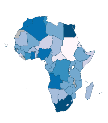 Exports of goods and services (current US$) - Africa