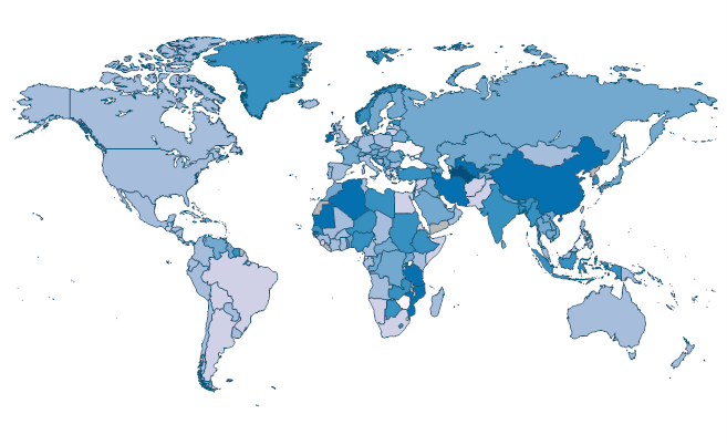 Gross capital formation (% of GDP) by Country