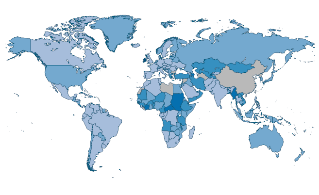 Manufacturing, value added (annual % growth) by Country