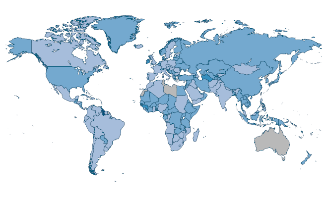 Industry, value added (annual % growth) by Country