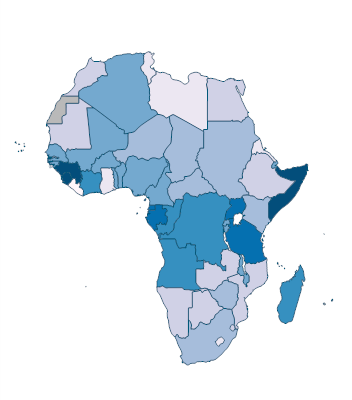 GDP per capita (current LCU) - Africa