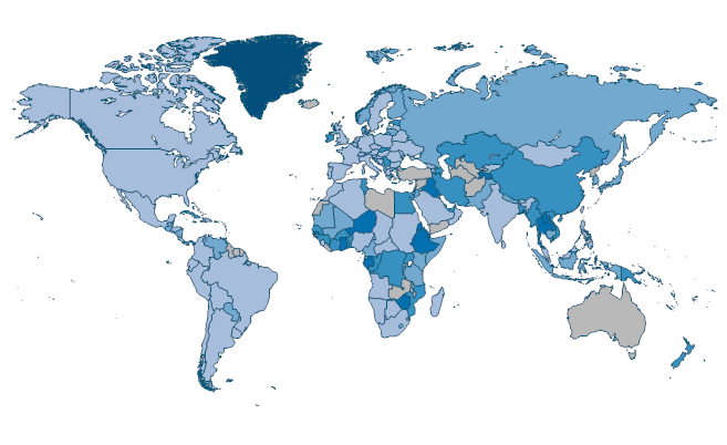 GNI growth (annual %) by Country