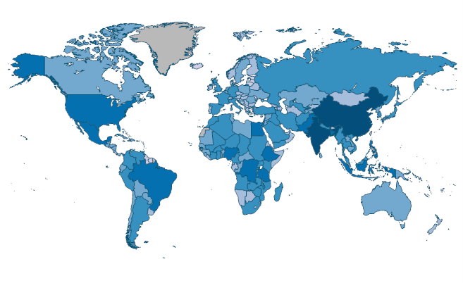 Primary education, pupils by Country