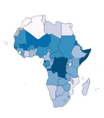 Children out of school (% of primary school age) - Africa