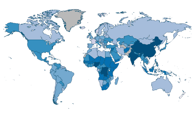 Children out of school, primary by Country