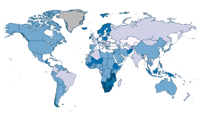 Lower secondary school starting age (years) by Country