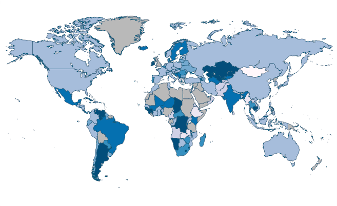 Current education expenditure, tertiary (% of total expenditure in ...