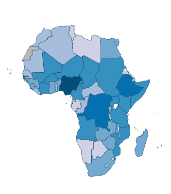 Number of under-five deaths - Africa