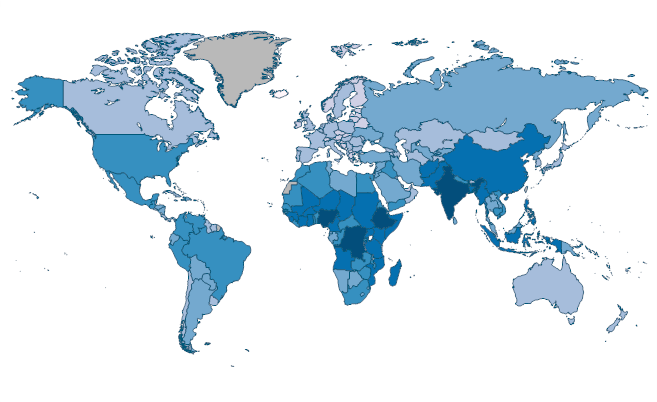 Number of maternal deaths by Country