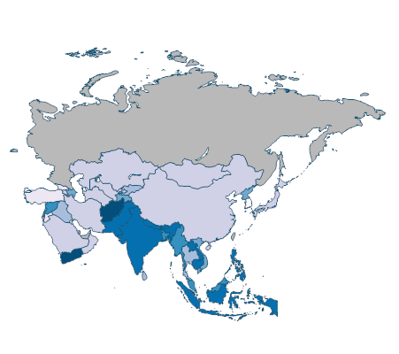 Prevalence of stunting, height for age, female (% of children under 5 ...