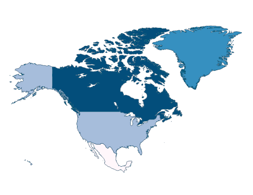 Tuberculosis treatment success rate (% of new cases) - North America