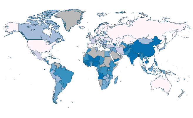 Increase in poverty gap at $3.20 ($ 2011 PPP) poverty line due to out ...