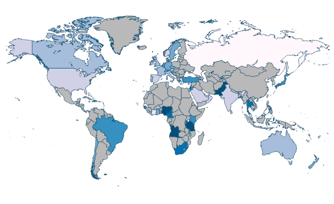 Average transaction cost of sending remittances from a specific country ...