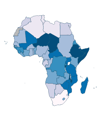 Employment in agriculture, male (% of male employment) (modeled ILO ...