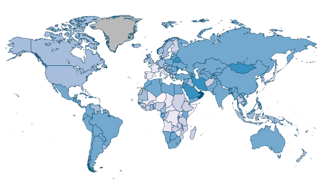 Population ages 30-34, male (% of male population) by Country