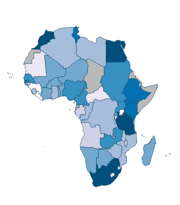 International tourism, receipts for travel items (current US$) - Africa