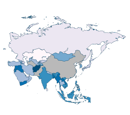 Adolescents out of school (% of lower secondary school age) - Asia