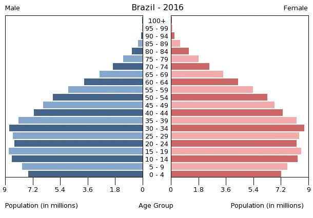 Brazil Age Structure Demographics