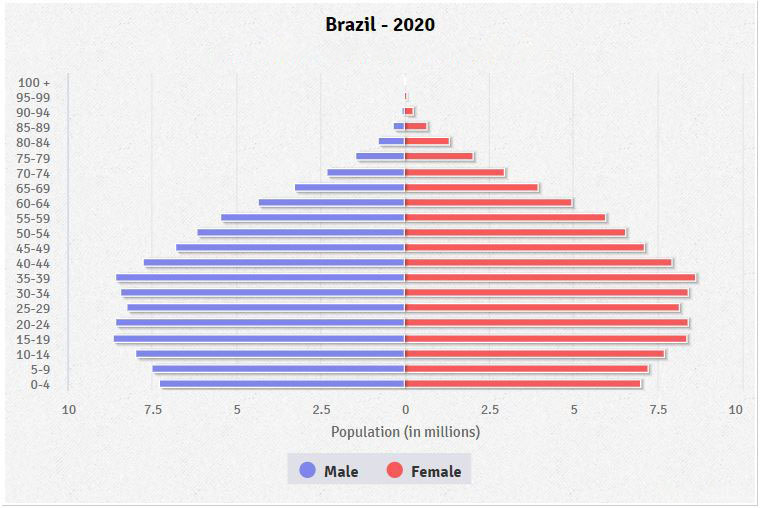Brazil Age structure Demographics