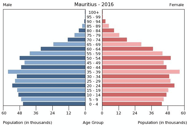 Mauritius Age Structure - Demographics