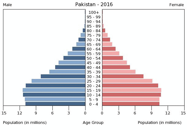 Pakistan Age Structure Demographics 4561