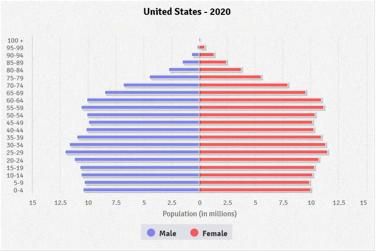 United States Age structure Demographics