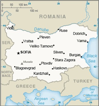 Bulgaria Geographic coordinates - Geography