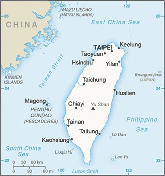 Taiwan Location - Geography